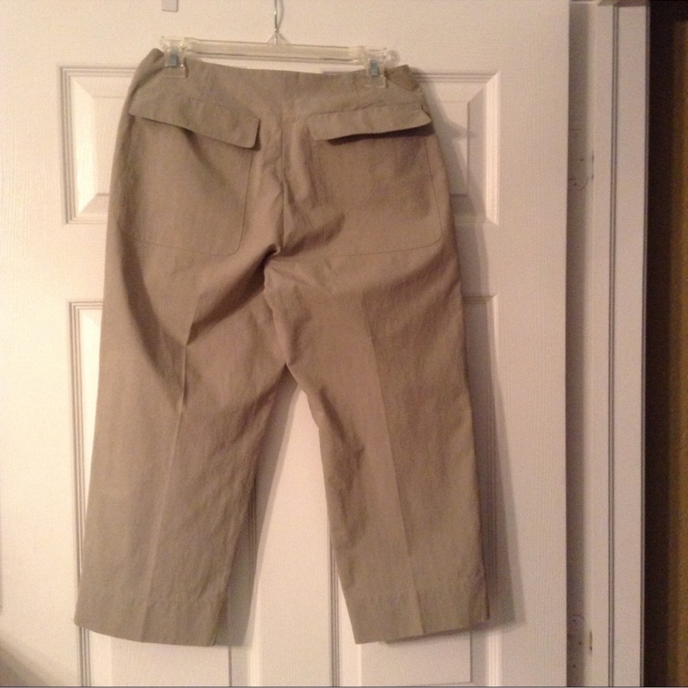 Emanuel Ungaro Vintage Khaki Capri Pants - Picture 5 of 6